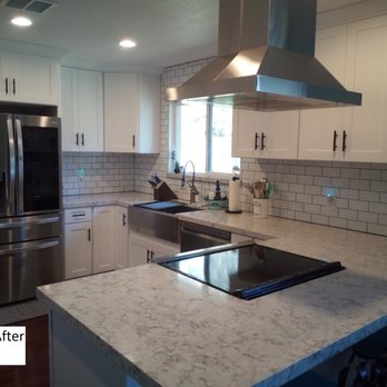 Capital Construction - Kitchen after remodel with newly installed lights - General Contractors Near Me - Sacramento, California