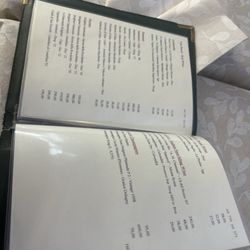 Barchetta - Menu
