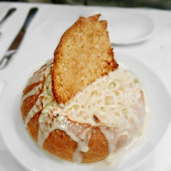 Atlantic Fish - Clam Chowder with Bread - Seafood Near Me - Boston, Massachusetts Atlantic Fish - Clam Chowder with Bread - Seafood Near Me - Boston, Massachusetts