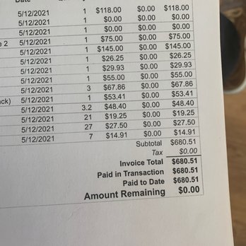 Osage Veterinary Clinic - Receipt. - Veterinarians Near Me - Bentonville, Arkansas