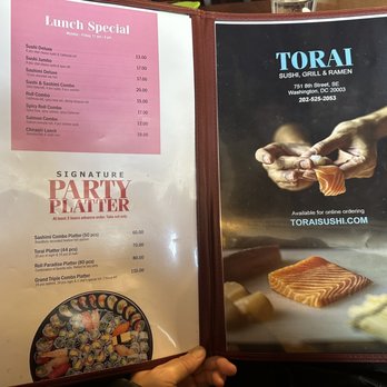 Torai Sushi - Menu - Sushi Bars Near Me - Washington, DC, District of Columbia