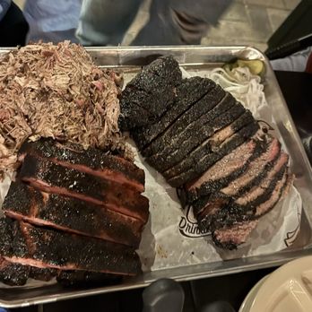 Drinking Pig BBQ - Trey, with pulled pork, brisket, and ribs. - Barbeque Near Me - Miami, Florida Drinking Pig BBQ - Trey, with pulled pork, brisket, and ribs. - Barbeque Near Me - Miami, Florida