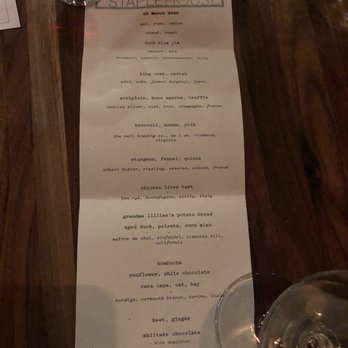 Staplehouse - Tasting menu with beverage pairing - New American Near Me - Atlanta, Georgia Staplehouse - Tasting menu with beverage pairing - New American Near Me - Atlanta, Georgia