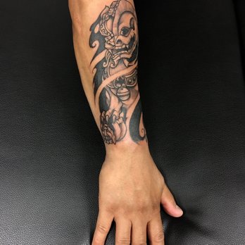 Chapter Tattoo - Right forearm dissected/skeletal female foo dog. - Tattoo Near Me - Sunnyvale, California