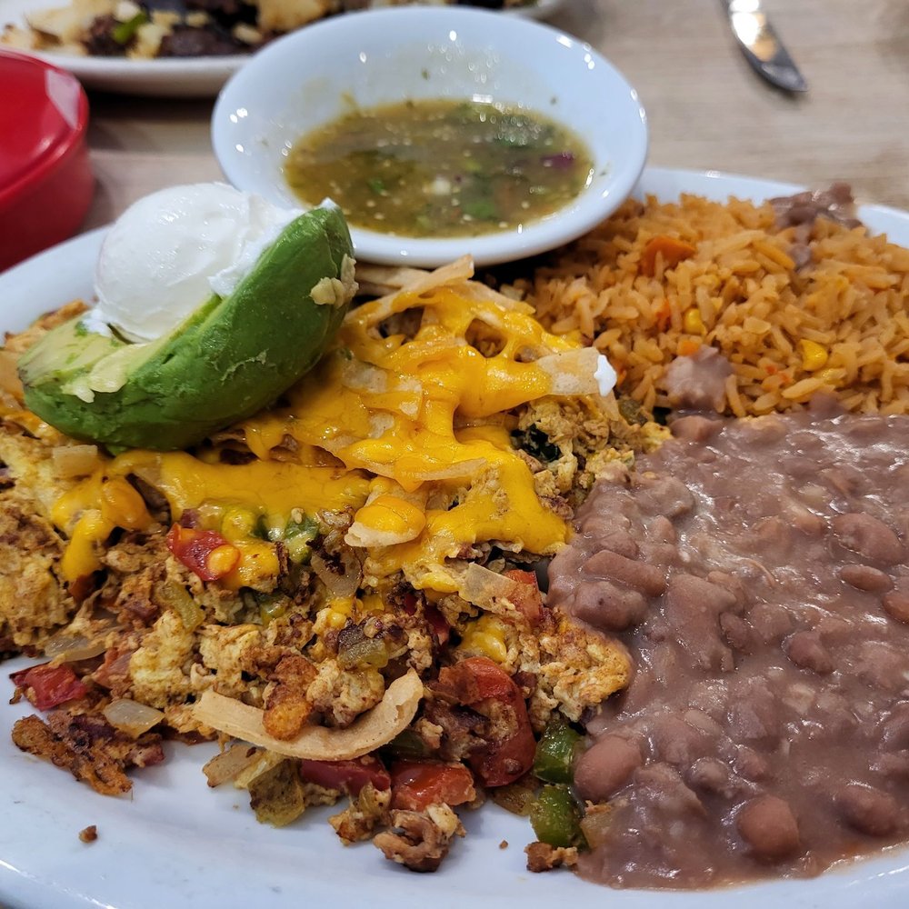 The Egg House - Mexican scramble. Added green chilies and spinich. - Breakfast & Brunch Near Me - Simi Valley, California