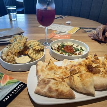 Tap & Barrel - TRUFFLE WAFFLE FRIES , HAMAS With PITTA BREAD , SHANGHAI DRINK ! - Seafood Near Me - Surrey, British Columbia Tap & Barrel - TRUFFLE WAFFLE FRIES , HAMAS With PITTA BREAD , SHANGHAI DRINK ! - Seafood Near Me - Surrey, British Columbia