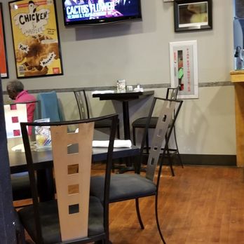 Abby Singer's Bistro - A few tables and a TV monitor showing all of the up coming events. - New American Near Me - Shreveport, Louisiana