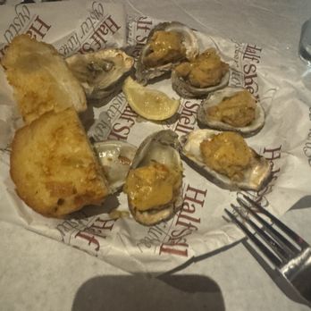 Half Shell Oyster House - These oysters were on a special menu. I'm sorry I don't recall what they were called. - Cajun/Creole Near Me - Mobile, Alabama