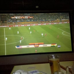 Massive screen for US / Ghana game Massive screen for US / Ghana game