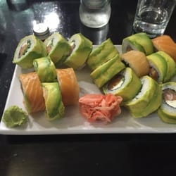 Every Day Sushi - Two rolls of sushi in South America vs in North America... SA definitely wins.