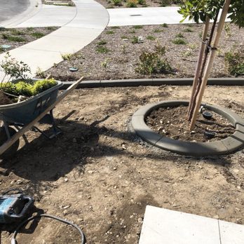 Rafael's Landscape - Mower curbing and prep for artificial - Landscaping Near Me - Rialto, California