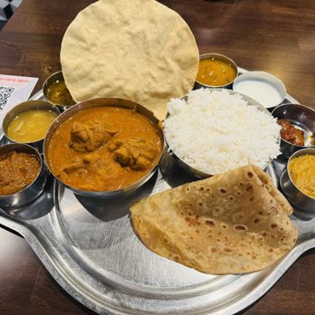 Anjappar Chettinad Indian Restaurant - *Anjappar Chicken Thali - Indian Near Me - Tustin, California