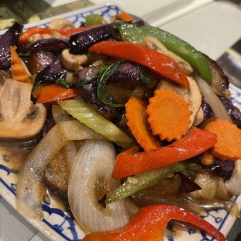 President Thai - Eggplant with Black Bean Sauce - Thai Near Me - Pasadena, California President Thai - Eggplant with Black Bean Sauce - Thai Near Me - Pasadena, California