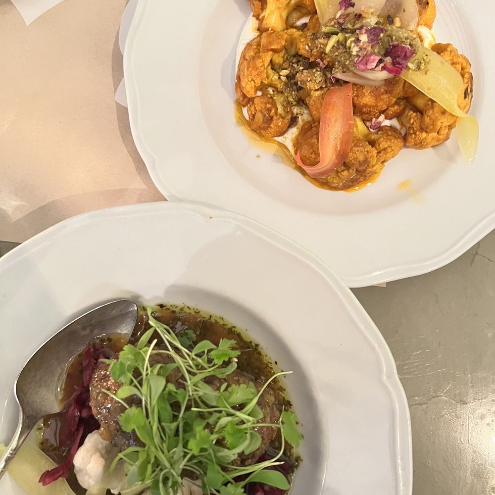 Sofreh - Grilled cauliflower and beef meatball - Persian/Iranian Near Me - Brooklyn, New York Sofreh - Grilled cauliflower and beef meatball - Persian/Iranian Near Me - Brooklyn, New York