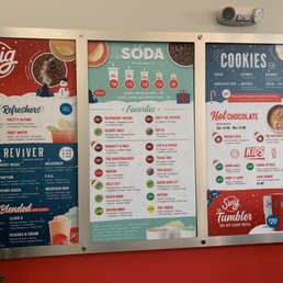 Menu board Menu board