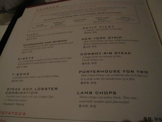 Menu photo 8 Ruth's Chris Steak House Toronto, ON Menu photo 8 Ruth's Chris Steak House Toronto, ON