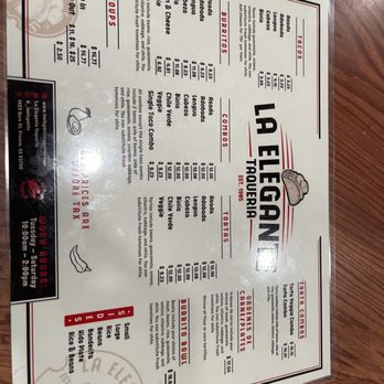 La Elegante Taqueria - Menu - Tacos Near Me - Fresno, California La Elegante Taqueria - Menu - Tacos Near Me - Fresno, California