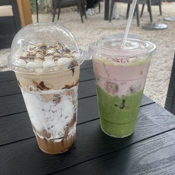 Rosso Coffee Club - S'mores & Matcha with strawberry cold foam - Coffee & Tea Near Me - Davie, Florida Rosso Coffee Club - S'mores & Matcha with strawberry cold foam - Coffee & Tea Near Me - Davie, Florida