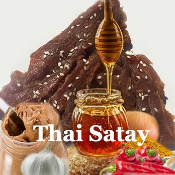 Jeff's Famous Jerky - Thai Satay flavored Turkey Jerky made without the nuts, but soft and tender and full of flavor. - Specialty Food Near Me - Big Bear Lake, California