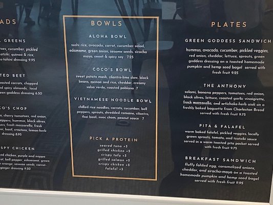 Menu photo 7 Coco's Kitchen and Cafe Charleston, WV