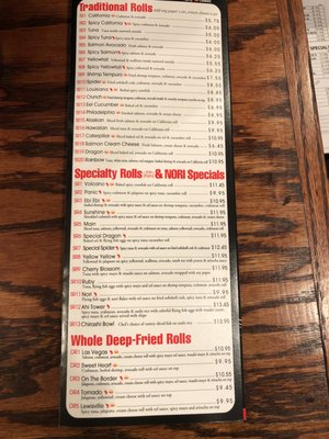Menu photo 3 Nori Sushi Lewisville, TX