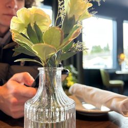 Amaro’s Table - Fresh flowers on every table.