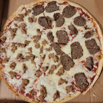 Brama's Pizzeria - Half sausage/half meatball thin crust - Italian Near Me - Germantown, Wisconsin Brama's Pizzeria - Half sausage/half meatball thin crust - Italian Near Me - Germantown, Wisconsin