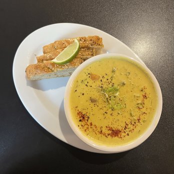 Blueprint Café - Curry soup w/ bread - Coffee & Tea Near Me - Baltimore, Maryland Blueprint Café - Curry soup w/ bread - Coffee & Tea Near Me - Baltimore, Maryland