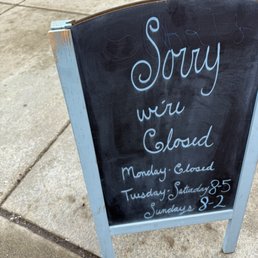 Hours. Closed Monday only. Hours. Closed Monday only.