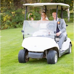 Keene Country Club - Happy couple enjoys a free ride.