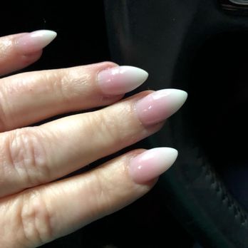 Mani Lux Nail Bar & Spa - Ombré pink and white - Nail Salons Near Me - Fort Mill, South Carolina Mani Lux Nail Bar & Spa - Ombré pink and white - Nail Salons Near Me - Fort Mill, South Carolina