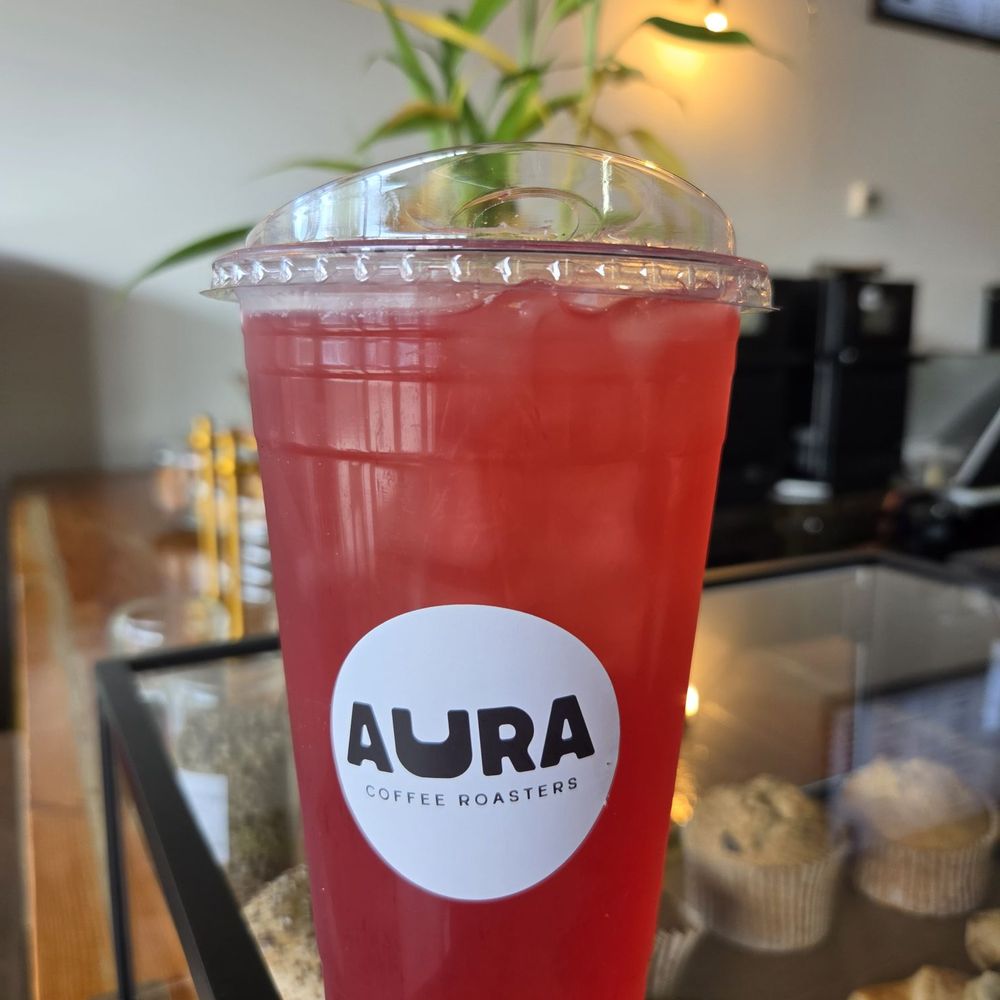 Aura Coffee Roasters - Strawberry Hibiscus refresher - Coffee & Tea Near Me - Linden, New Jersey Aura Coffee Roasters - Strawberry Hibiscus refresher - Coffee & Tea Near Me - Linden, New Jersey
