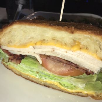 The Jagged Fork - Turkey club on croissant with turkey bacon - Waffles Near Me - West Bloomfield Township, Michigan