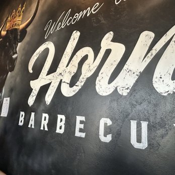 Horn Barbecue - Artwork at the entrance, nicely painted. - Barbeque Near Me - Elk Grove, California