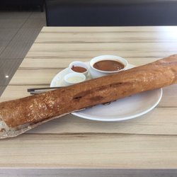 Delights Of Paradise - Masala dosa. Dosa didn't quite cook through, but the masala was spicy and good