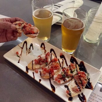 Eureka! - Bruschetta at the bar....with those tasty house beers. - American Near Me - Concord, California Eureka! - Bruschetta at the bar....with those tasty house beers. - American Near Me - Concord, California