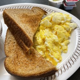 Toast and eggs Toast and eggs