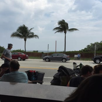 Boston's On the Beach - View from the restaurant to the beach.! - Seafood Near Me - Delray Beach, Florida