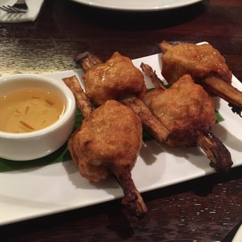 Resturant Gati Thai - Sugar cane prawns with dipping sauce. - Thai Near Me - Kellyville, NSW