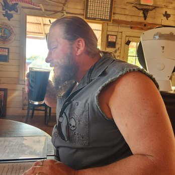 Anvil Brewing - Husband enjoying his chocolate brew - Breweries Near Me - Pittsburg, Texas Anvil Brewing - Husband enjoying his chocolate brew - Breweries Near Me - Pittsburg, Texas