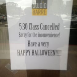 Studio Barre - Gee, thanks. Hope I didn't interfere with YOUR plans.