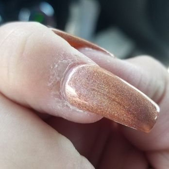 Diamond Nail Spa - Crackling glue left on my cuticle. - Waxing Near Me - Modesto, California