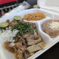 Azteca Grill - Carnitas plate. $14.99