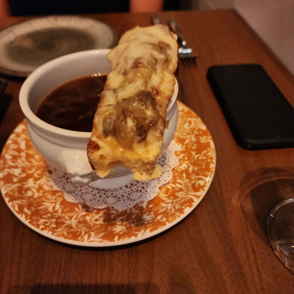 Ramsay's Kitchen - Onion soup. Very similar to the Pub & Grill onion soup that is outstanding. Must try! - New American Near Me - Las Vegas, Nevada