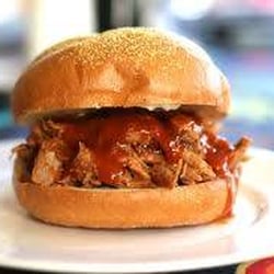Butts & Buns BBQ - Pulled pork sandwich.