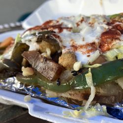 Elote - Loaded chicken and veg potato!