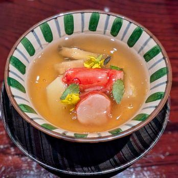 Yamada - Chawanmushi - Steamed abalone, Mediterranean red shrimp, dried scallop dashi - Japanese Near Me - New York, New York