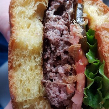 Gladiator Burger & Steak - Burger pink inside. - Burgers Near Me - Mississauga, Ontario Gladiator Burger & Steak - Burger pink inside. - Burgers Near Me - Mississauga, Ontario