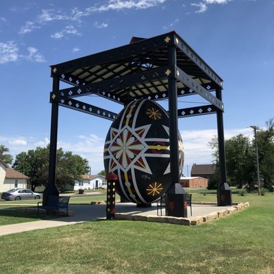 Worlds Largest Hand Painted Czech Egg by null