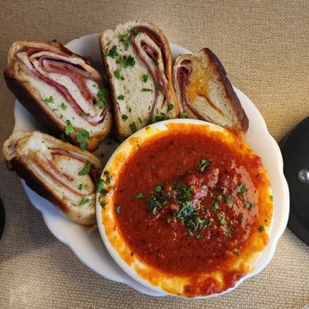 Anjon's Ristorante - Stuffed bread appetizer - Italian Near Me - Scarborough, Maine Anjon's Ristorante - Stuffed bread appetizer - Italian Near Me - Scarborough, Maine